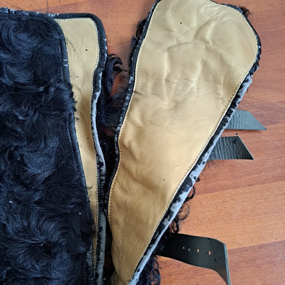 Roberto Cavalli Real Fur Leather Boots with Buckles Size 37 - Picture 14 of 16